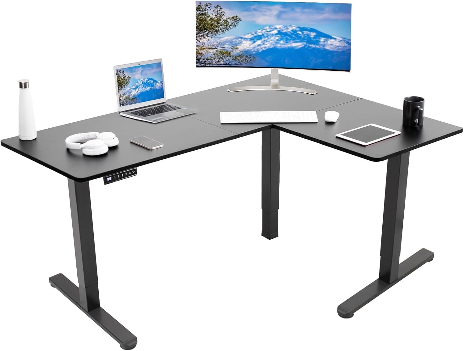 Elevate Your Workspace with the VIVO Electric Corner Standing Desk: A Review of Style and Functionality
