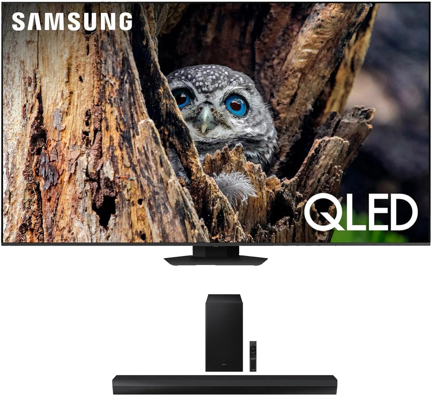 Experience Cinematic Brilliance: SAMSUNG QN75Q80DAFXZA 75" QLED 4K TV with Immersive Soundbar