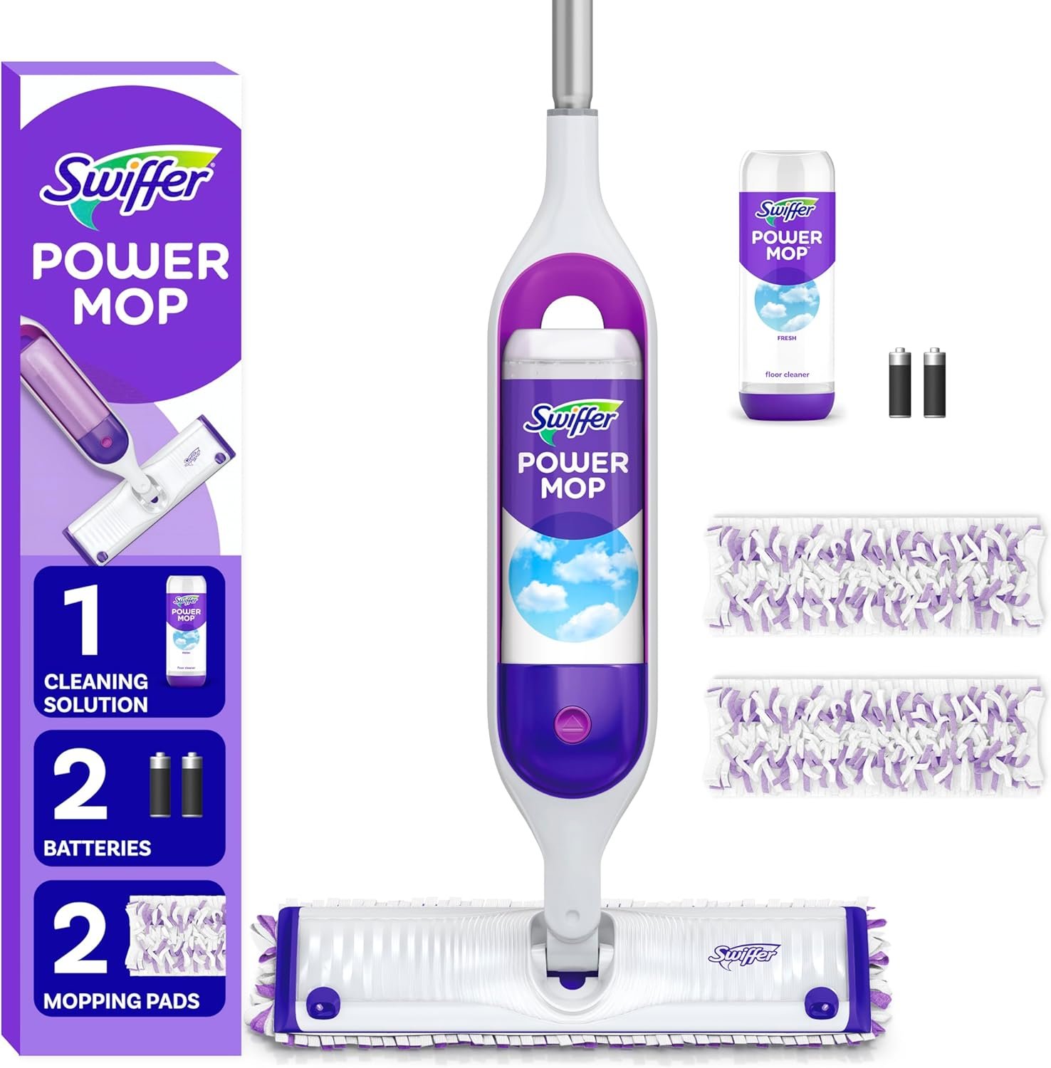 Experience Effortless Cleaning with Swiffer PowerMop Multi-Surface Mop Kit