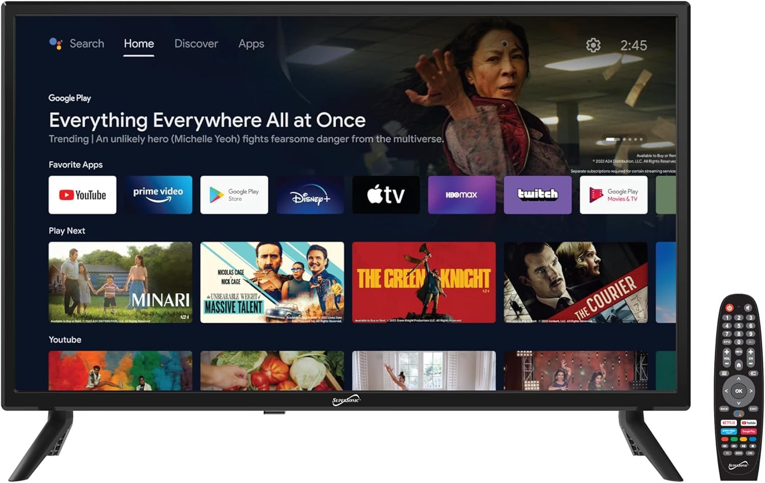 Experience Entertainment Anywhere: Supersonic SC-2450GTV-A Smart HDTV Review