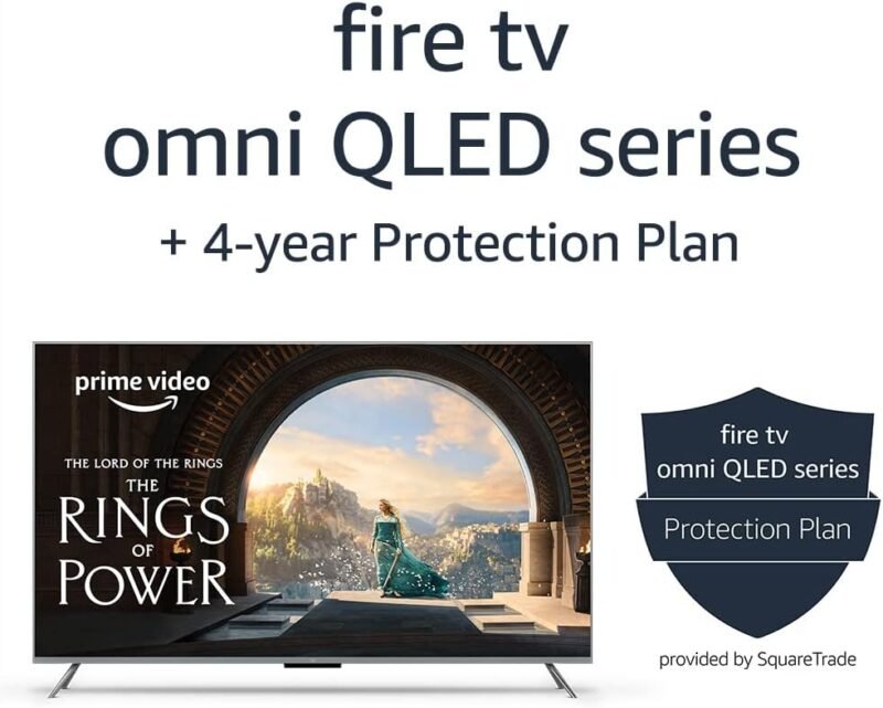 Experience Stunning Entertainment: Amazon Fire TV 65" Omni QLED 4K UHD Review + Protection Plan Insights