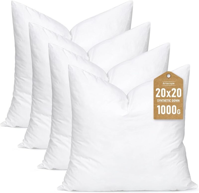 Fluff Your Home: Review of Artscope Synthetic Down Pillow Inserts for Ultimate Comfort