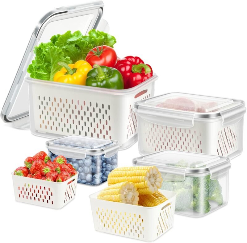 Fresh & Organized: The Ultimate Review of 4 Pack Fridge Food Storage Containers!