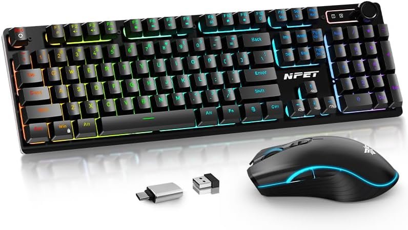 Game On: NPET S21PRO Wireless Gaming Keyboard and Mouse Combo Review!
