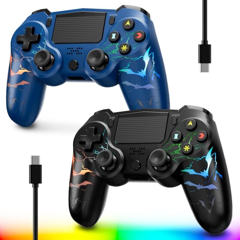 Game On: Review of the Wireless Controller for PS4 - 2 Pack with LED and Advanced Features!