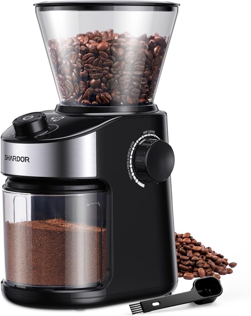 Grind Your Perfect Brew: SHARDOR Electric Burr Coffee Grinder Review