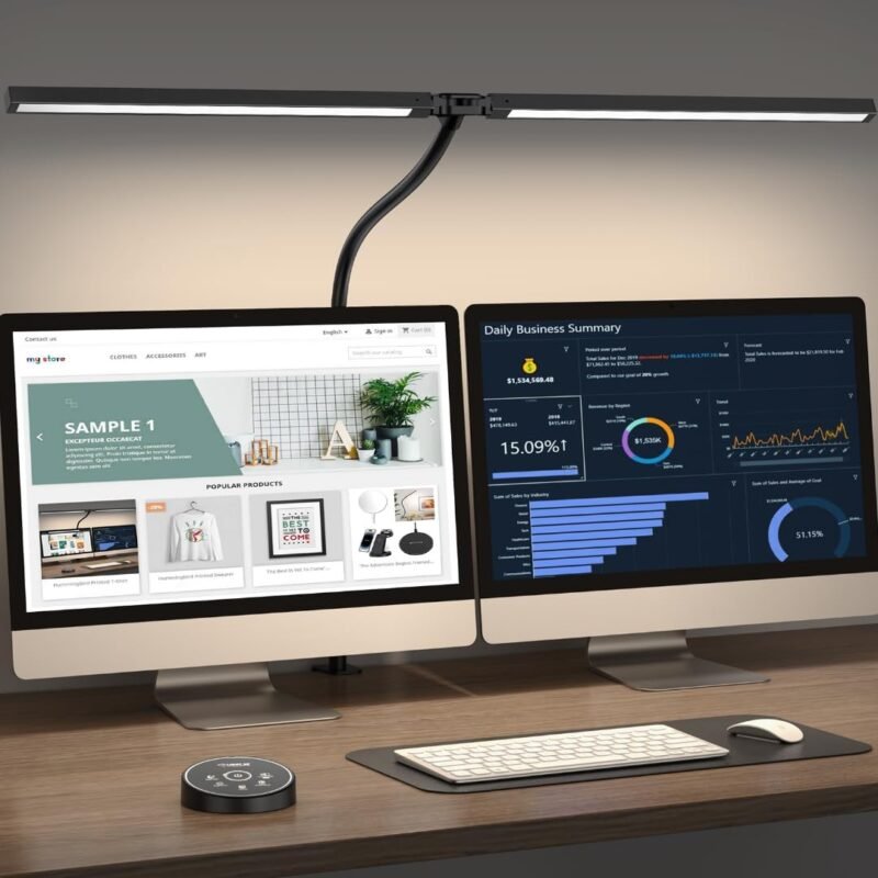 Illuminate Your Workspace: Review of the Eye-Caring LED Desk Lamp for Home and Office