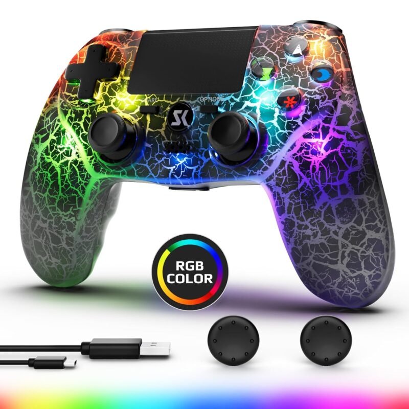 Level Up Your Gaming: Review of the LED Backlit Wireless Controller for PS4