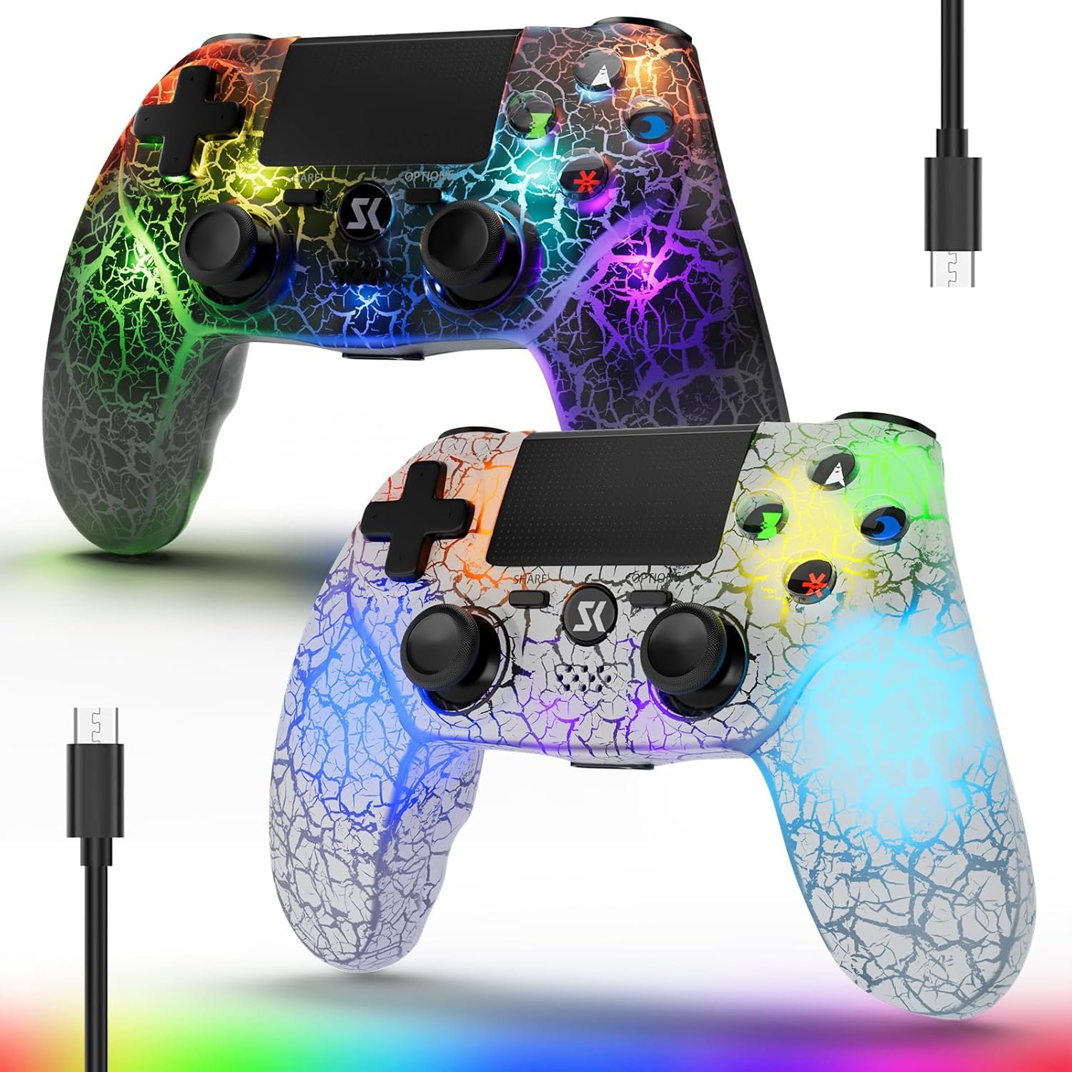 Level Up Your Gaming: Review of the LED Backlit Wireless Controllers for PS4