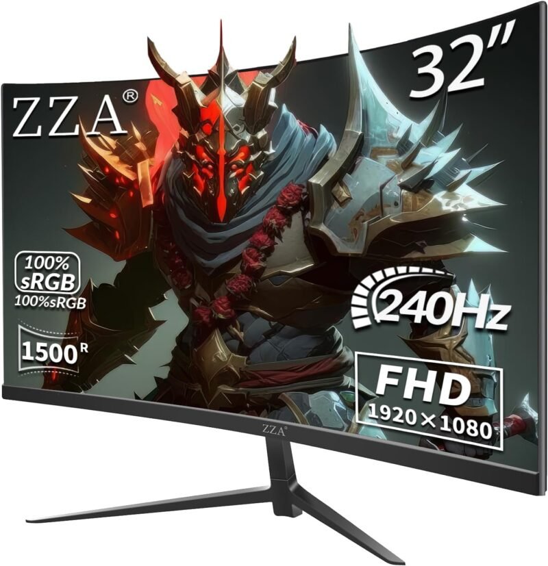 Level Up Your Gaming: ZZA 32" 240Hz Curved Monitor Review