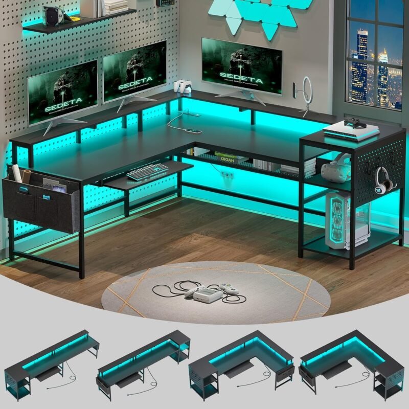 Level Up Your Setup: SEDETA L Shaped Gaming Desk Review