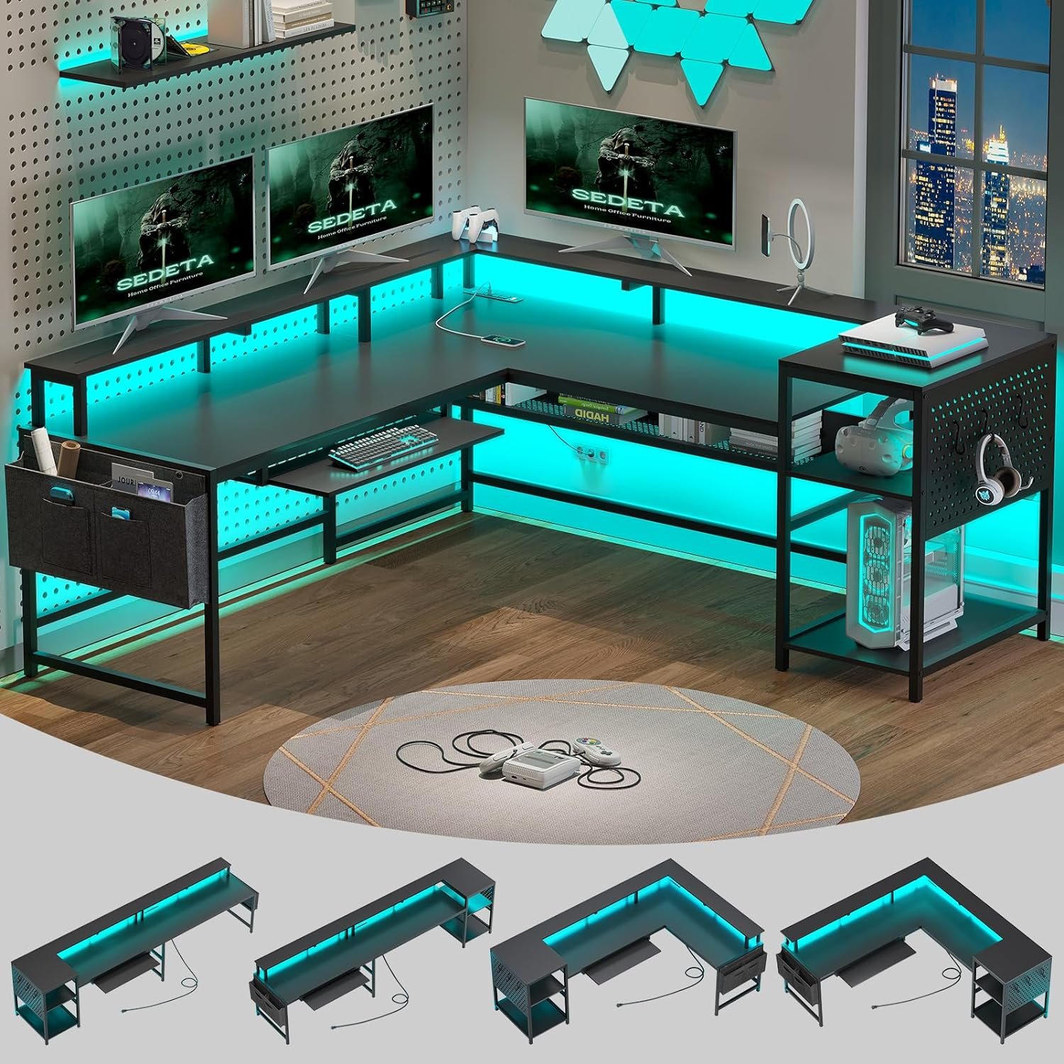 Level Up Your Setup: SEDETA L Shaped Gaming Desk Review