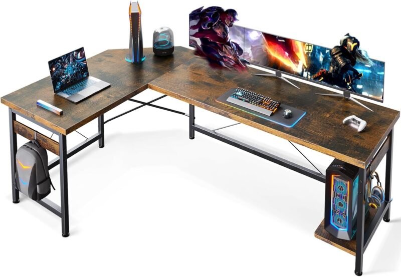 Level Up Your Workspace: Coleshome 66" L-Shaped Gaming Desk Review