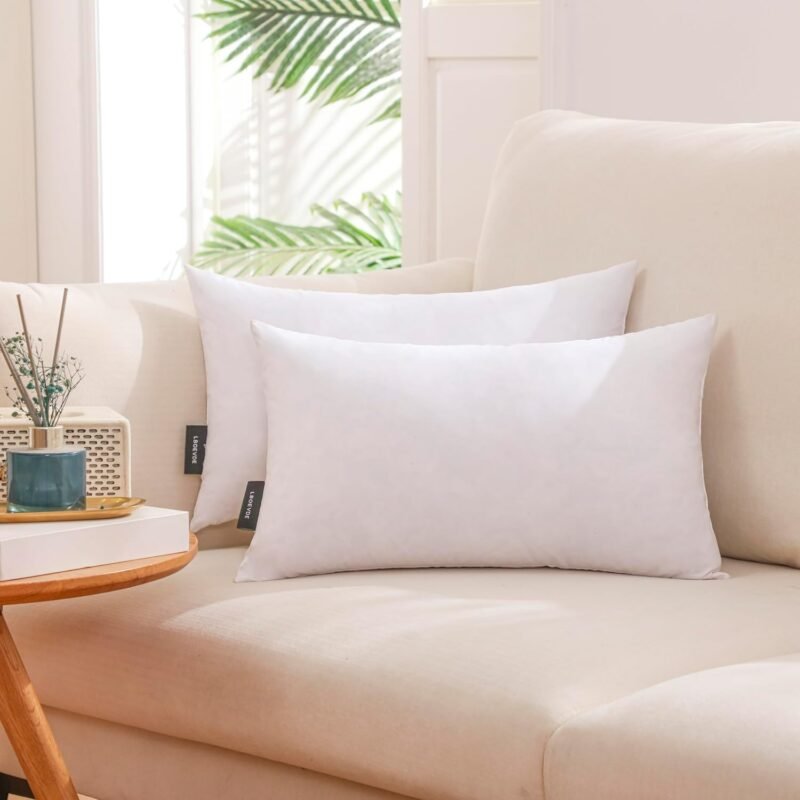 Luxurious Comfort: Review of 12x20 Inch Gold Goose Down Pillow Inserts