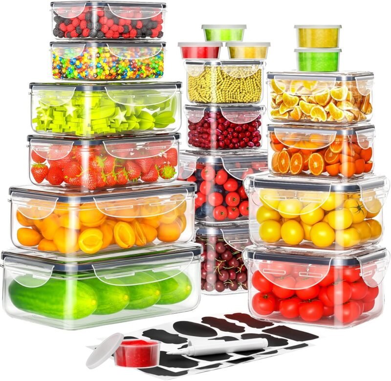 Master Meal Prep: 40 PCS Airtight Food Storage Containers for Maximum Freshness