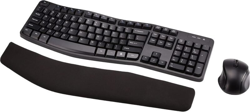 Maximize Comfort: Review of the Amazon Basics Ergonomic Wireless Keyboard and Mouse Combo