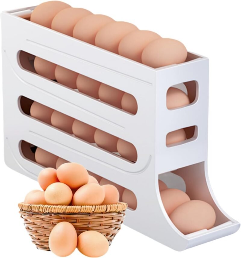 Maximize Freshness: The Ultimate 28-Egg Rolling Dispenser for Your Fridge