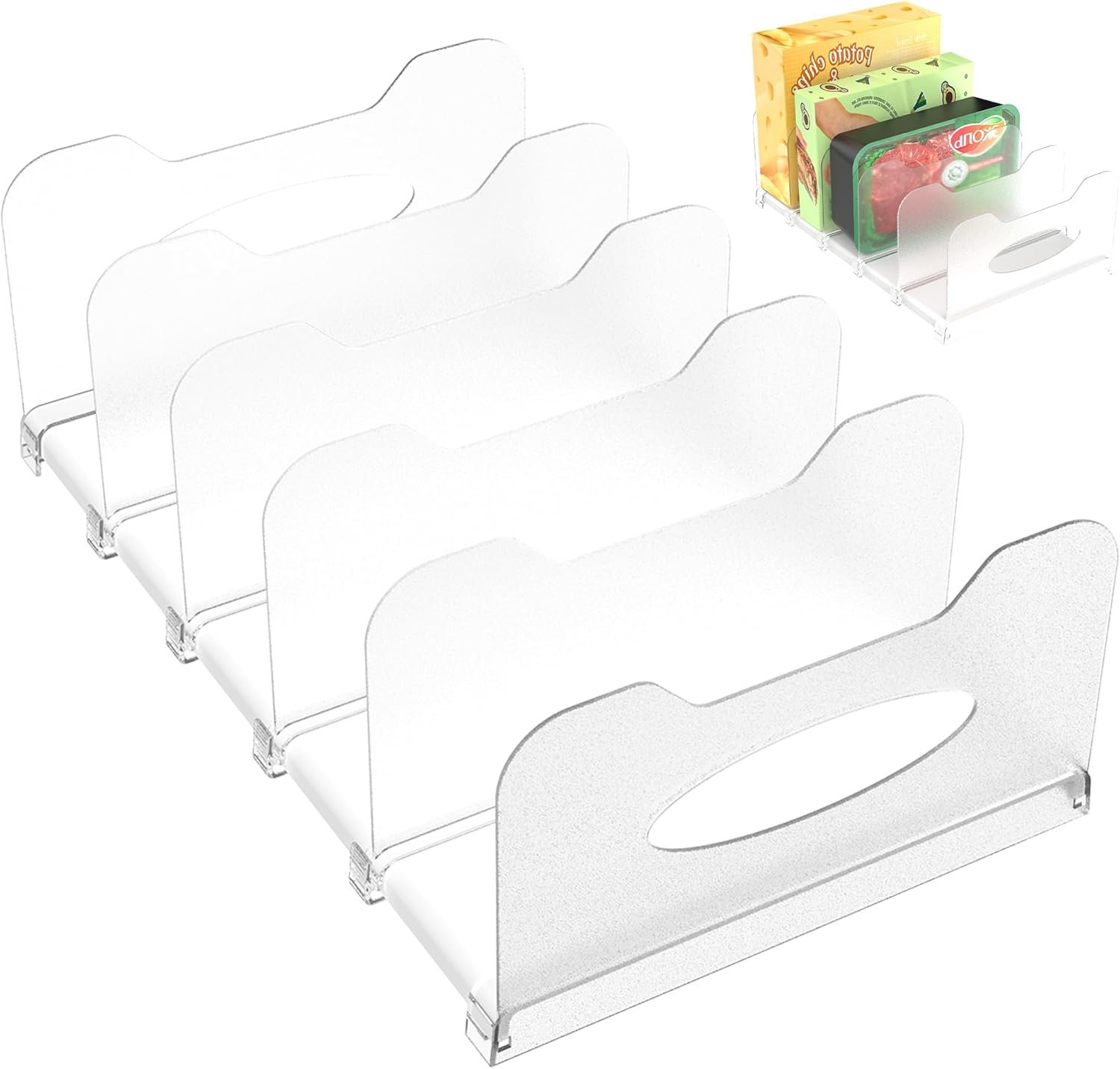 Maximize Your Freezer Space: The Ultimate 12” Visible Organizer with Adjustable Dividers