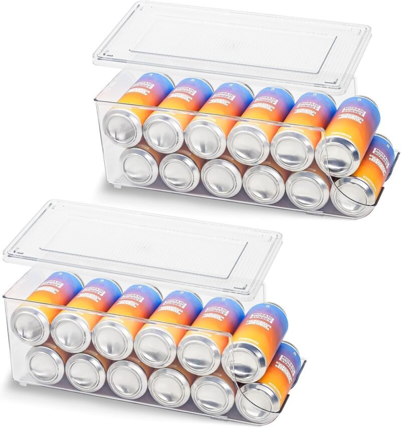Maximize Your Fridge Space: 2 Pack Tall Skinny Can Organizer Review