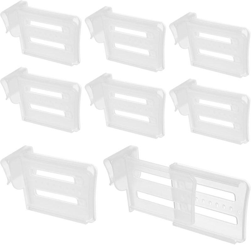 Maximize Your Fridge Space: A Review of the 8 Pcs Adjustable Clear Fridge Divider Set