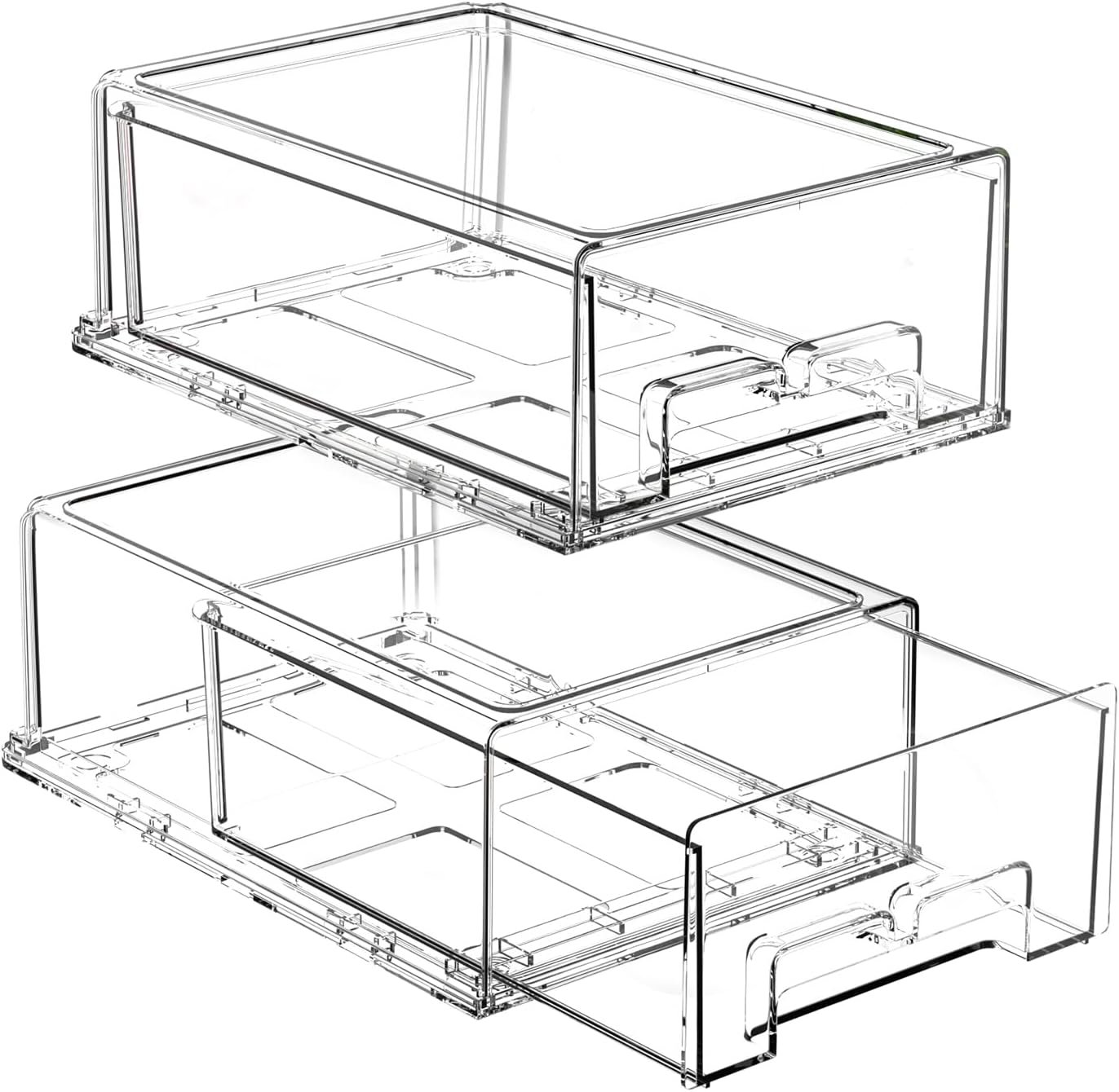 Maximize Your Fridge Space: Clear Stackable Storage Drawers Review