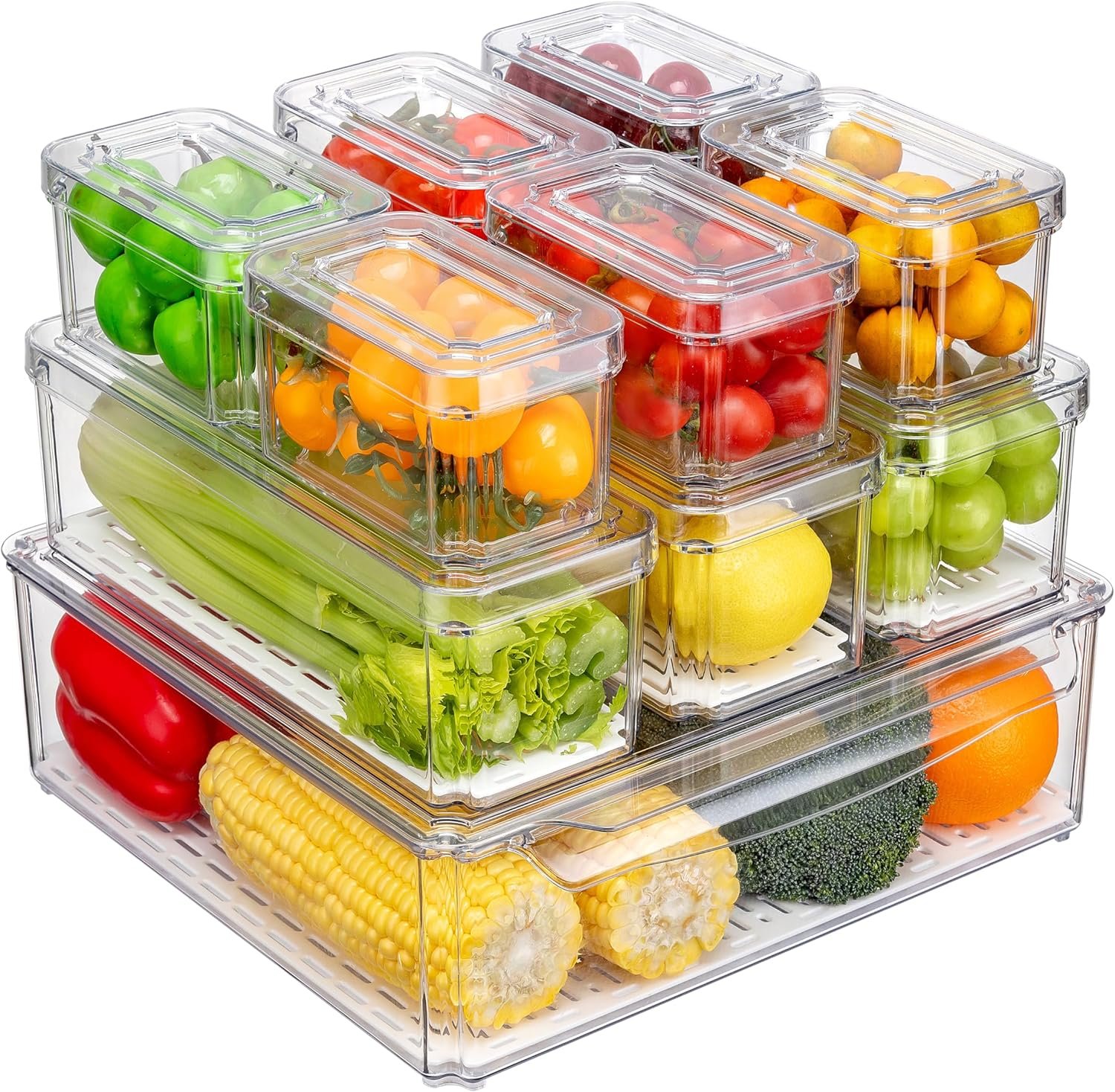 Maximize Your Fridge Space: Review of 10 Pack Stackable Organizer Bins
