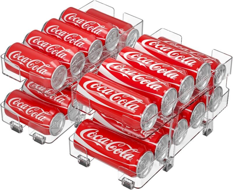 Maximize Your Fridge Space: Review of the 2 Pack Adjustable Soda Can Organizer