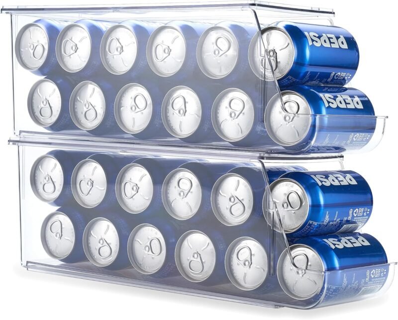 Maximize Your Fridge Space: Reviews of Prsildan's Rolling Soda Can Organizer