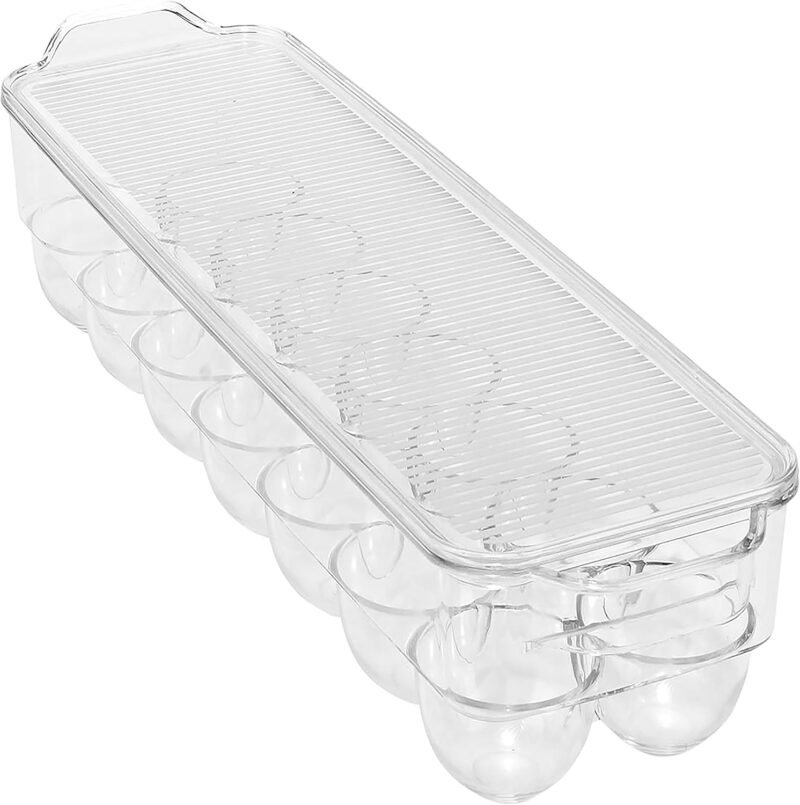 Maximize Your Fridge Space: The Clear Egg Crate Organizer You Need!