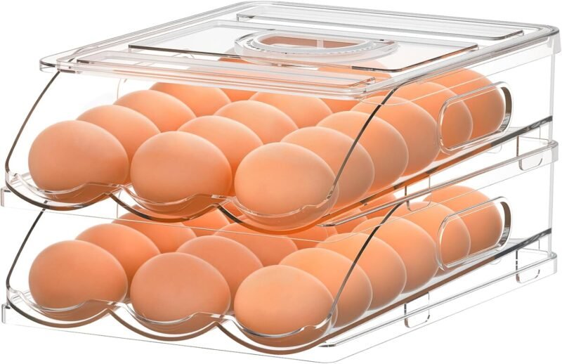 Maximize Your Fridge Space: The Ultimate 36-Egg Rolling Organizer Review!