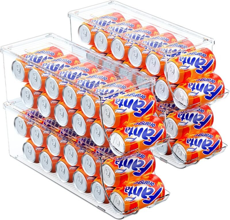 Maximize Your Fridge Space: The Ultimate 4 Pack Soda Can Organizer Review