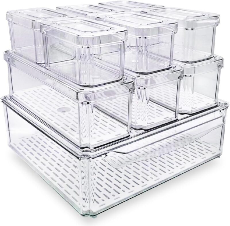 Maximize Your Kitchen Space: 10-Pack Clear Organizer Bins Review