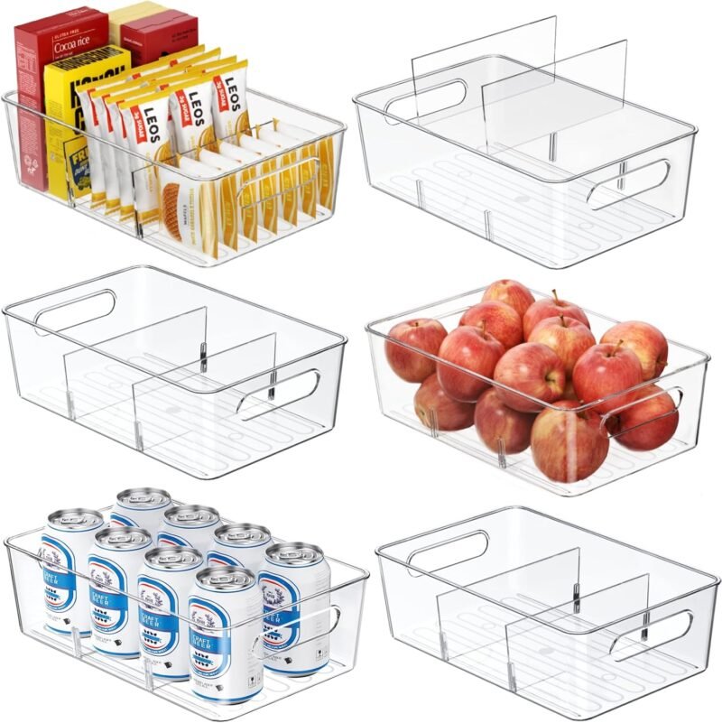 Maximize Your Kitchen Space: 6 Pack Clear Pantry Organizers Review