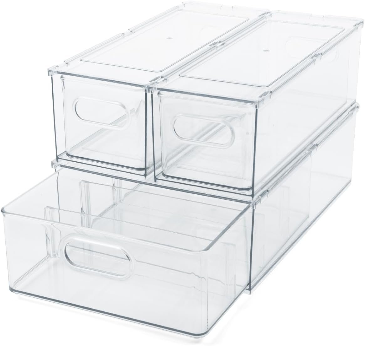 Maximize Your Kitchen Space: Review of Clear Refrigerator Organizer Bins