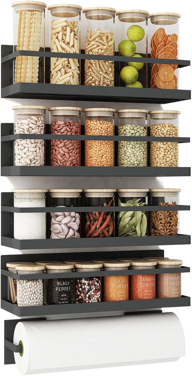 Maximize Your Kitchen with the Magnetic Spice Rack: A Must-Have for Every Cook!