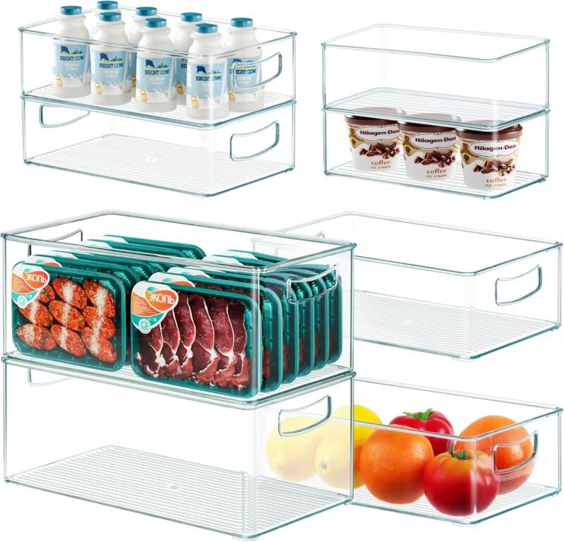 Maximize Your Space: 8 Pack Clear Freezer Organizer Bins Review