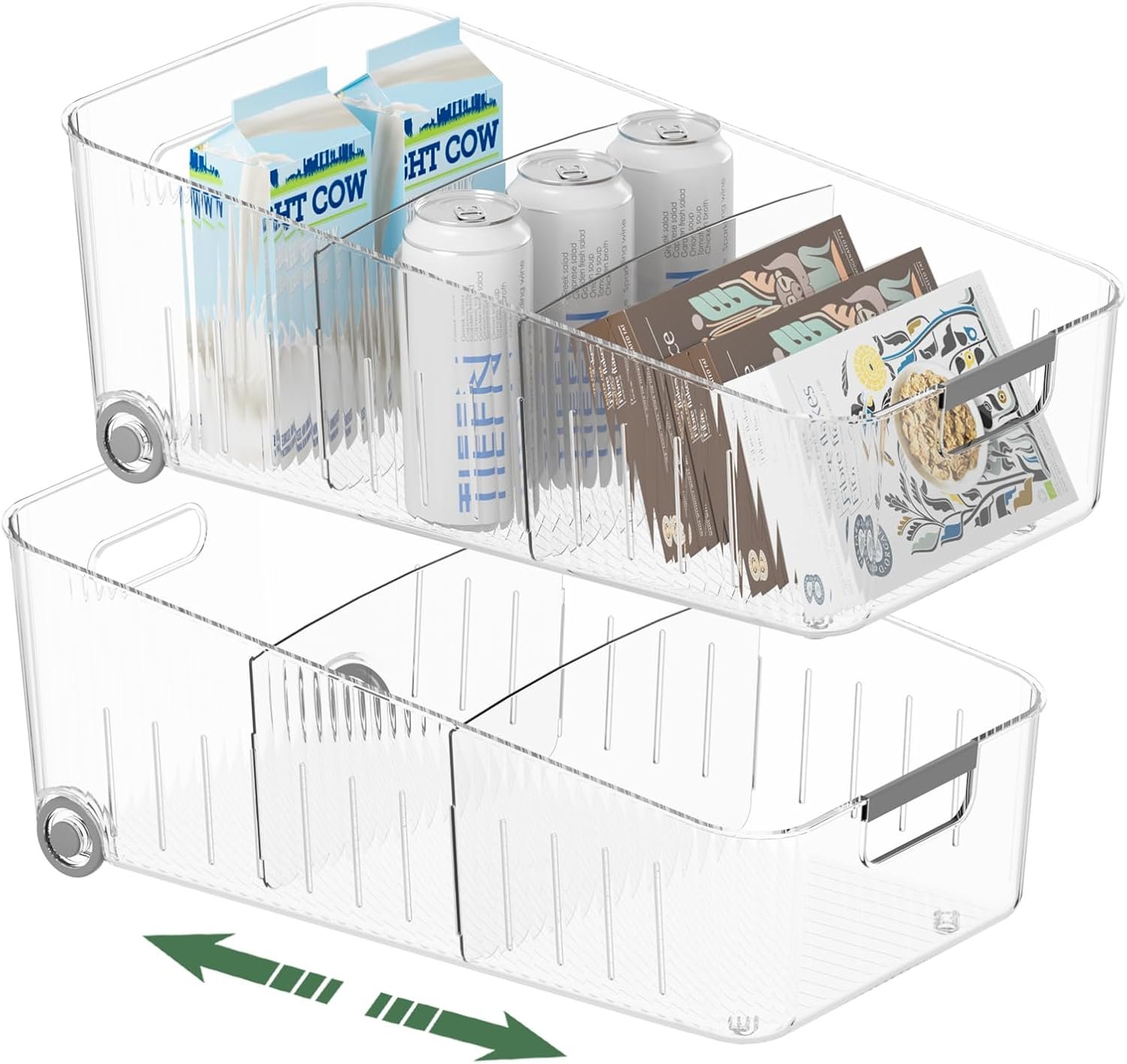 Maximize Your Space: Review of 2-Piece BPA-Free Rolling Fridge Organizers