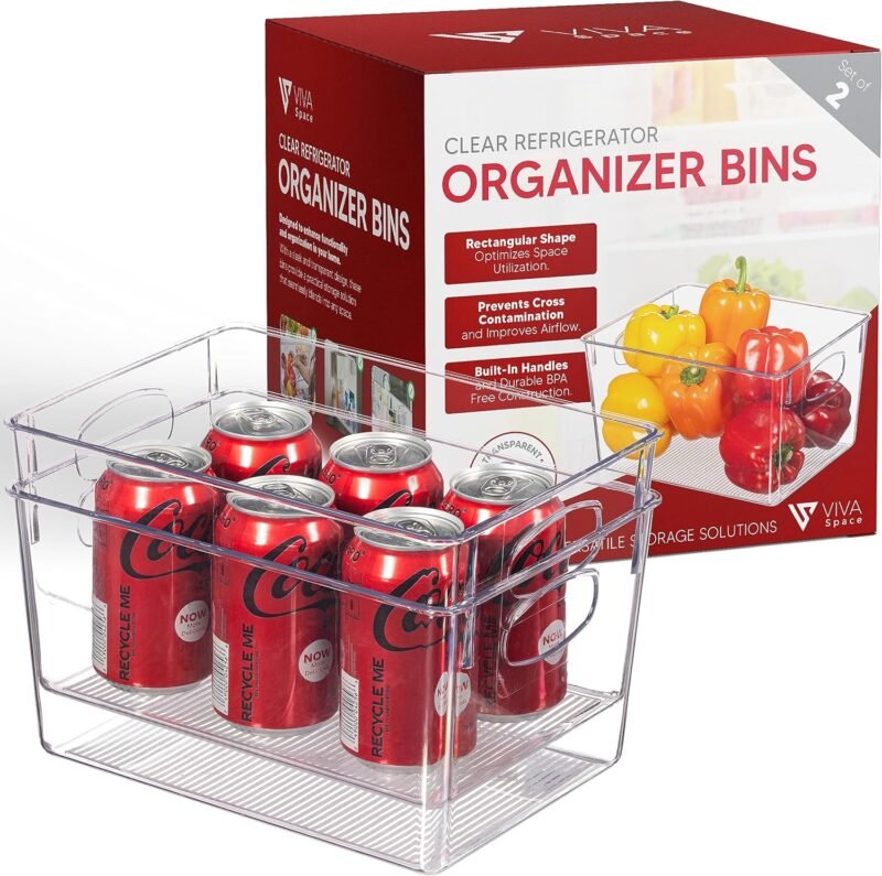 Maximize Your Space: Review of Clear Refrigerator Organizer Bins