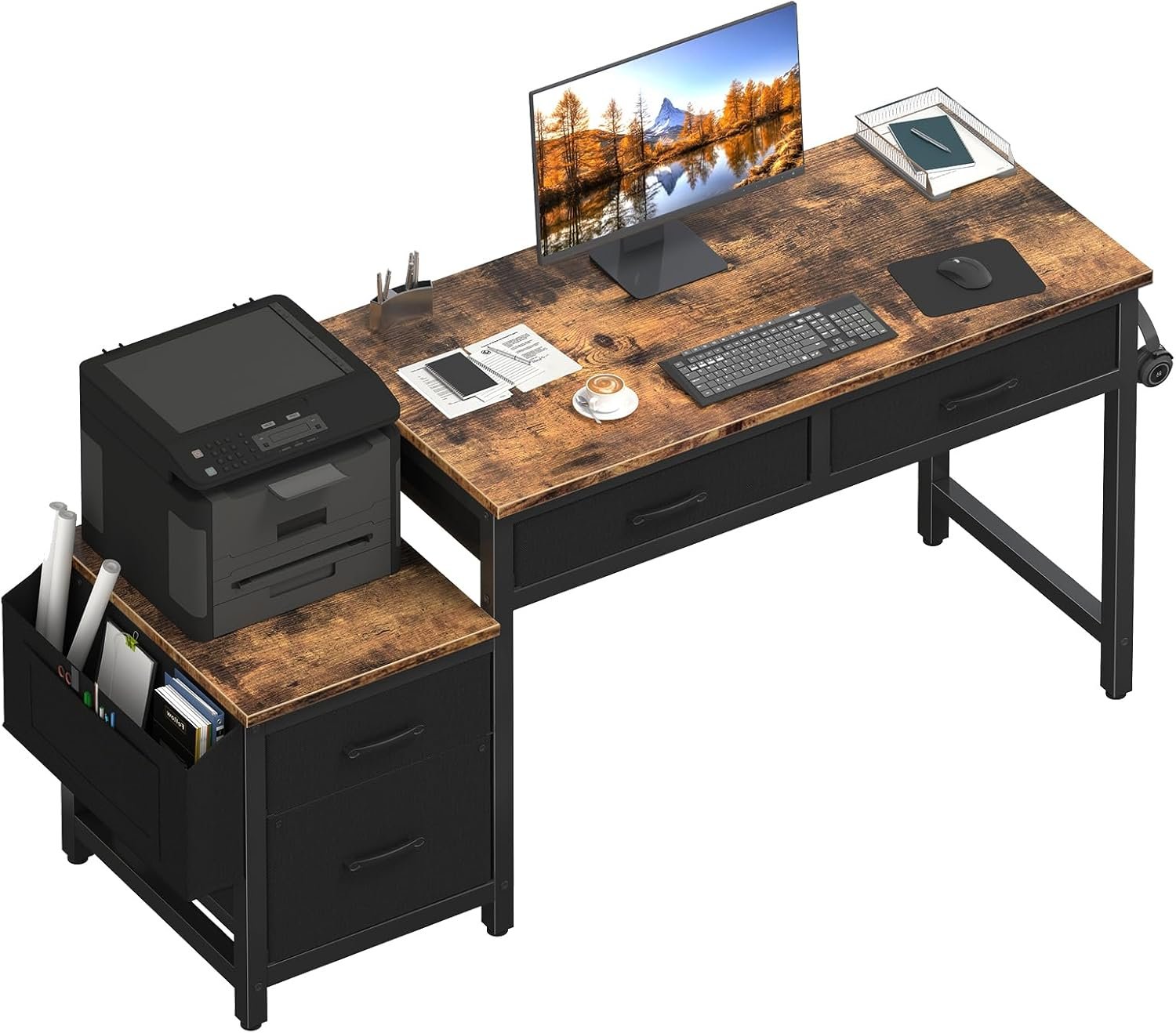 Maximize Your Space: Review of the Lufeiya 57-Inch Computer Desk with File Storage