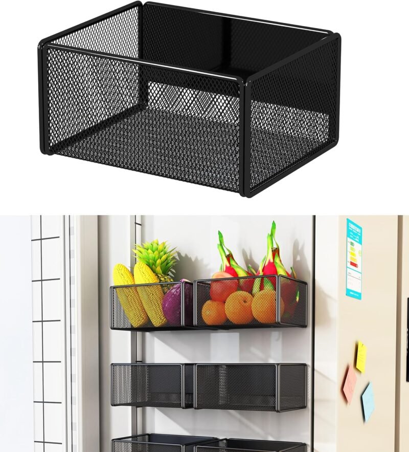 Maximize Your Space: Review of the Magnetic Basket Organizer for Fridge