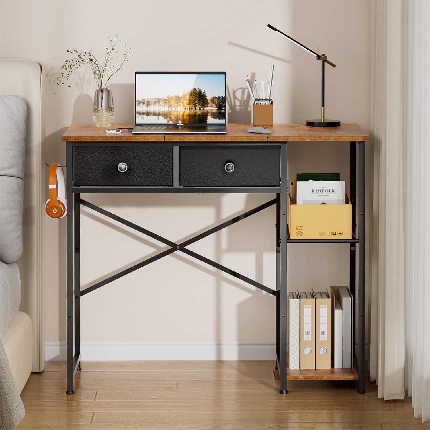 Maximize Your Space: Review of the Rustic Brown 36" Small Computer Desk