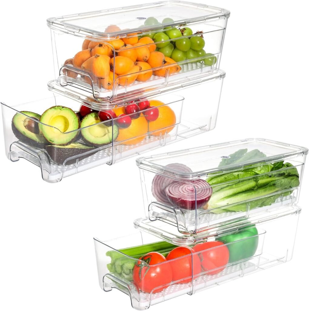 Maximize Your Space: Reviewing 4 Pack Fridge Organizer Drawers for Freshness & Convenience!