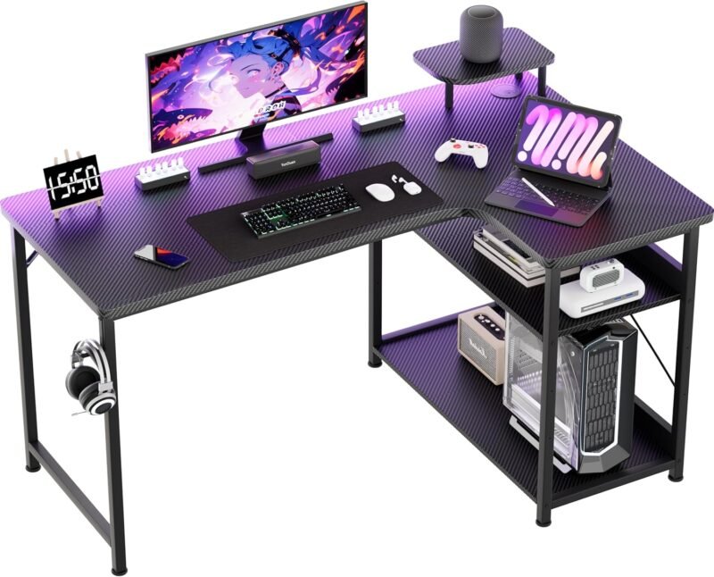 Maximize Your Space: The COMHOMA L Shaped Gaming Desk Review