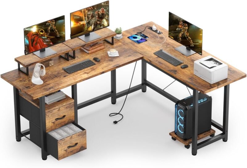 Maximize Your Workspace: Gizoon 66" L-Shaped Desk Review