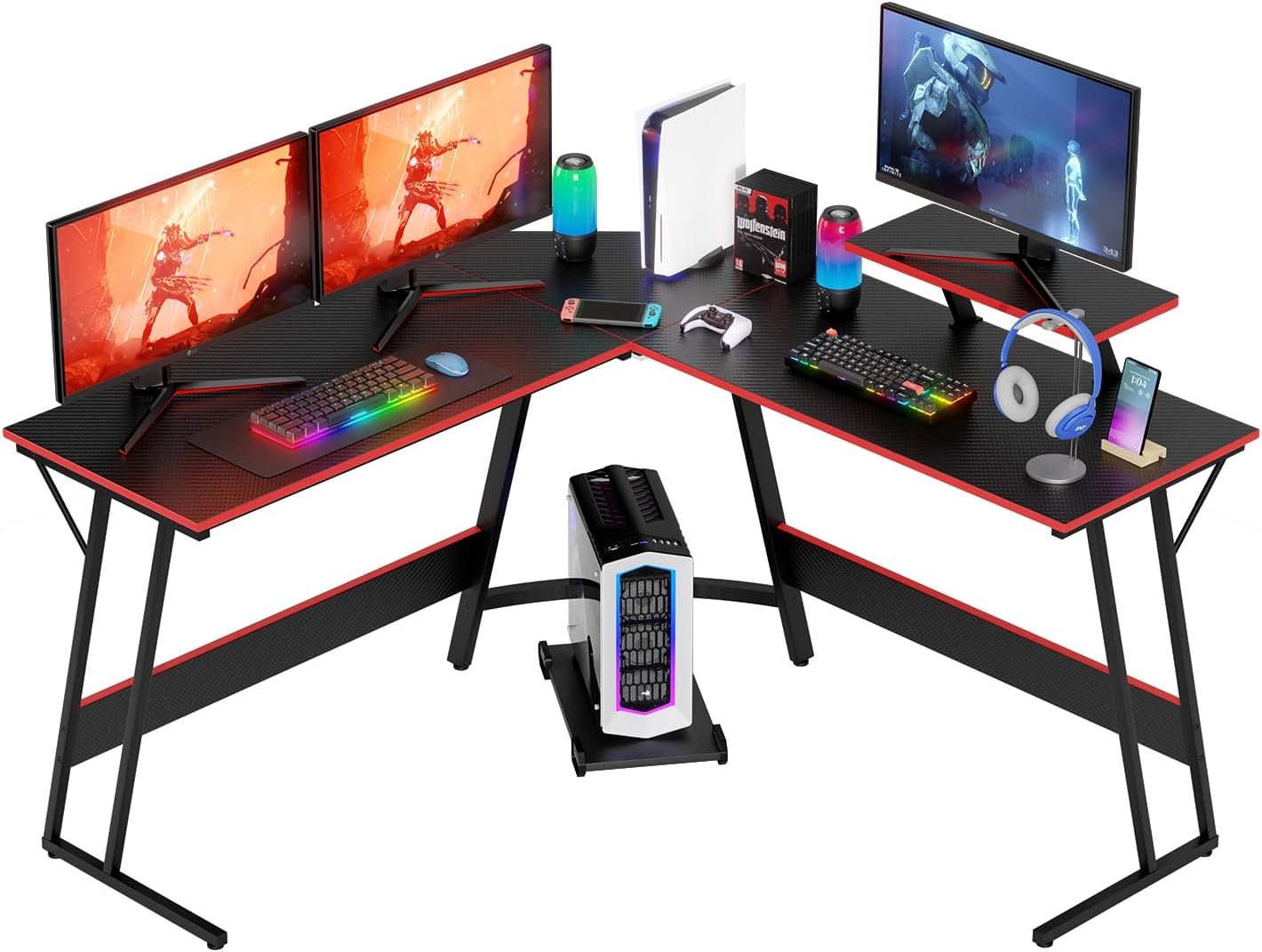 Maximize Your Workspace: The FDW 51-Inch L Shaped Gaming Desk Review