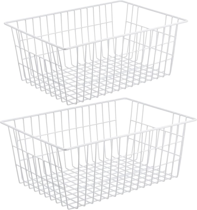 Organize in Style: Review of Redrubbit's Large Farmhouse Wire Storage Baskets