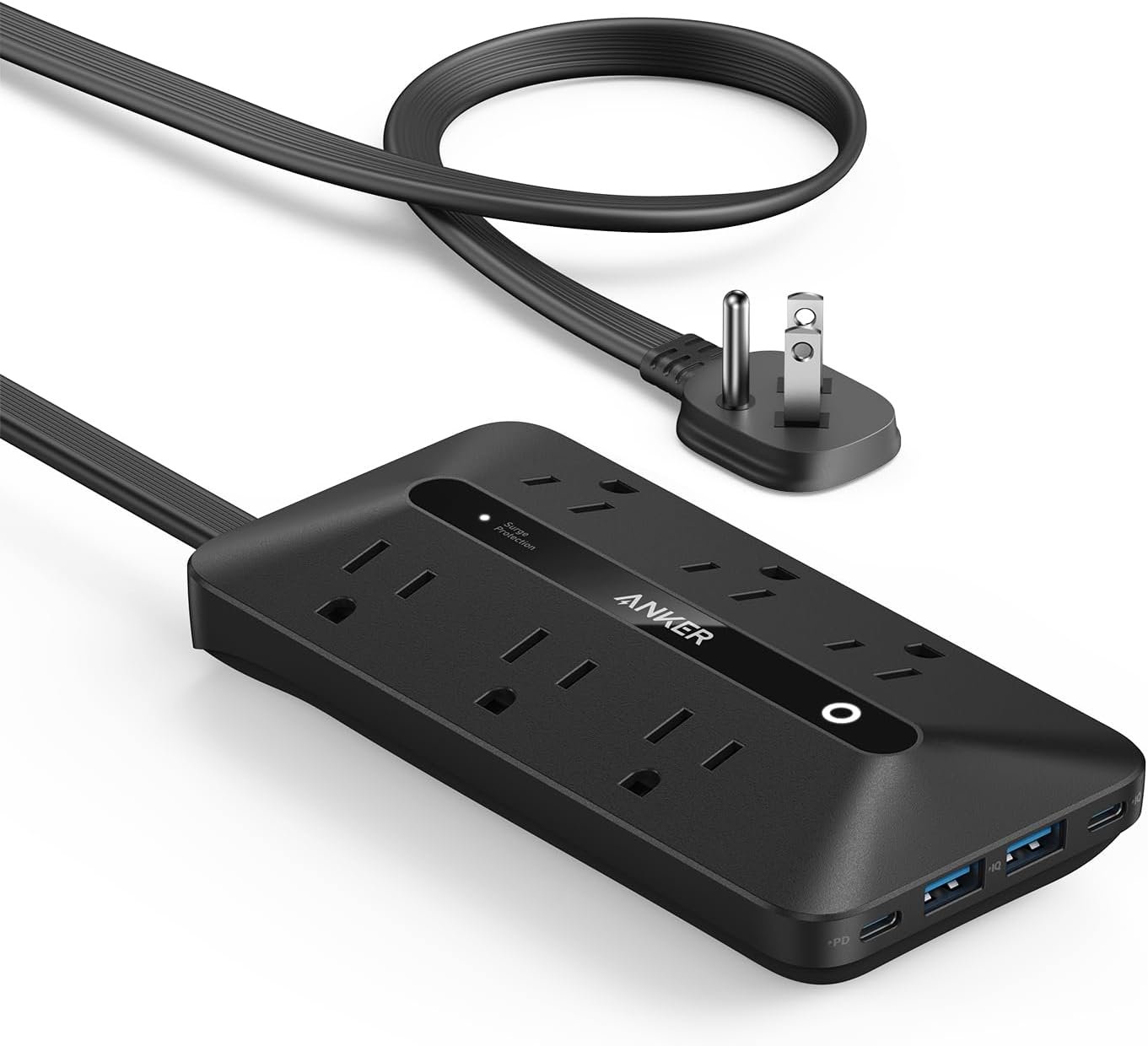Power Up Your Space: Anker Flat Plug Power Strip Review - The Ultimate Desk Charging Station!