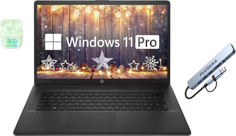Power Your Business: HP 17.3" Laptop Review with Impressive Specs and Bonus Earphones