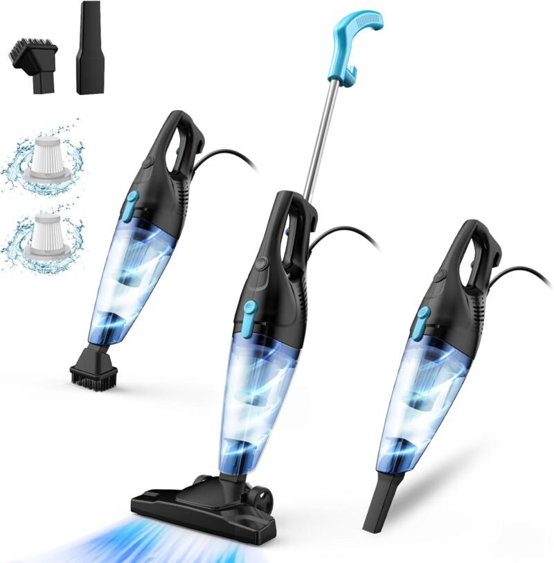 Powerful 4-in-1 Corded Vacuum: The Ultimate Lightweight Solution for Home & Pet Hair!