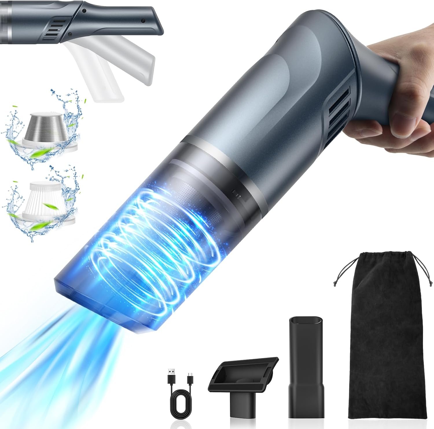 Powerful & Portable: The Ultimate Cordless Handheld Vacuum for Cars and Home